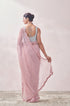 Mohey Aqua Pink Patterned Saree
