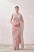 Mohey Blush Pink Zari Embroidered Saree