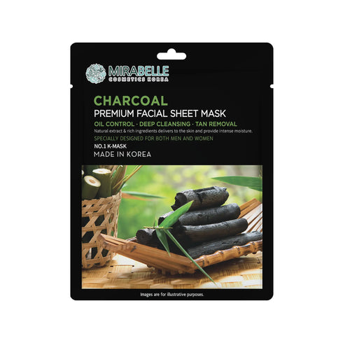 Mirabelle Korea Charcoal Facial Sheet Mask