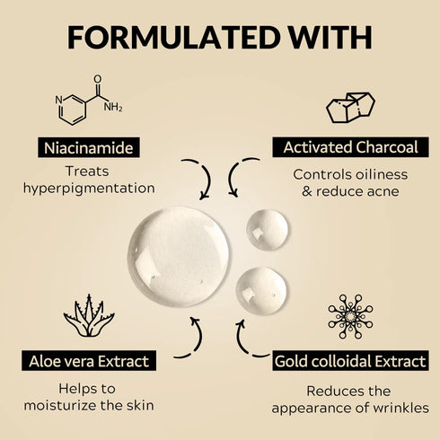 Mirabelle Korea Gold Charcoal Dual System Facial Sheet Mask