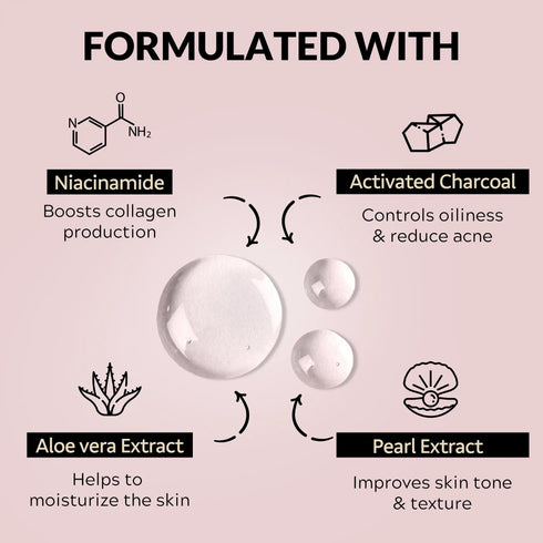Mirabelle Korea Pearl Charcoal Dual System Facial Sheet Mask