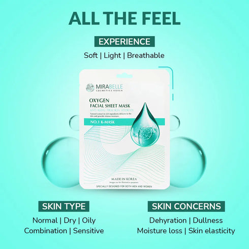 Mirabelle Korea Oxygen Facial Sheet Mask