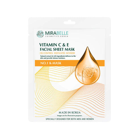 Mirabelle Korea Vitamin C & E Facial Sheet Mask