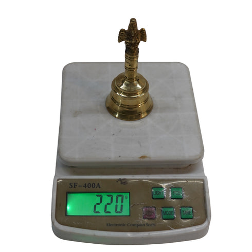 Brass Pooja Bell with Garun 220g Pack of 1