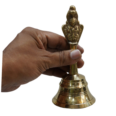 Brass Pooja Bell with Garun 344g Pack of 1