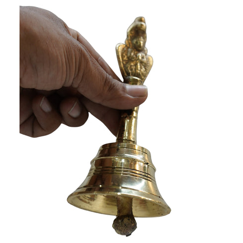 Brass Pooja Bell with Garun 344g Pack of 1