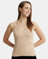 Jockey Women Cotton Rib Camisole | Steel Grey Melange & Light Skin