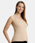 Jockey Women Cotton Rib Camisole | Steel Grey Melange & Light Skin