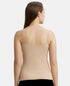 Jockey Women Cotton Rib Camisole | Steel Grey Melange & Light Skin