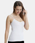 Jockey Women Super Combed Cotton Rib Camisole | White
