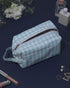 Ecoright Gingham (Blue) Travel Pouch