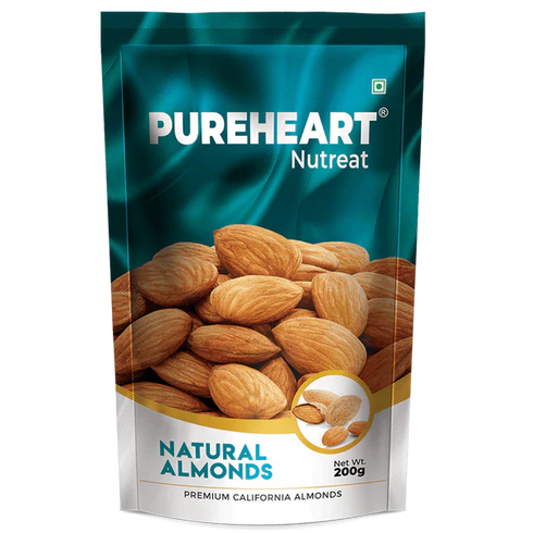 Pureheart Nutreat Natural Almonds Premium California Almond Nuts/Dry Fruit