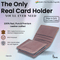 Vhaanfootwear Premium Leather Card Holder with Protective Cover by Vhaan Dark Brown