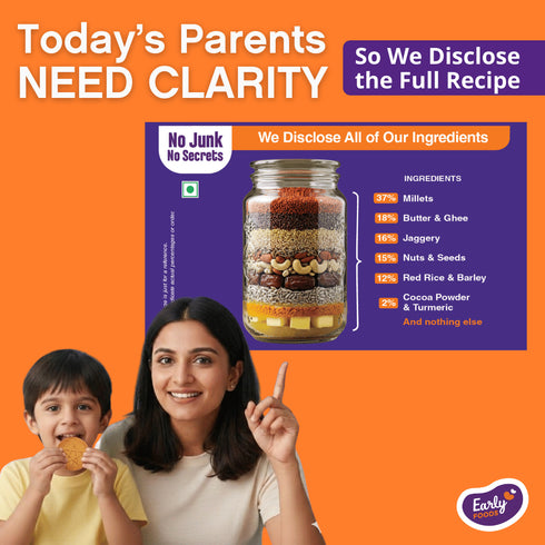 Early Foods Chota Pack Ragi and Choco Jaggery Cookies