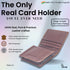 Vhaanfootwear Premium Leather Card Holder with Protective Cover by Vhaan Tan