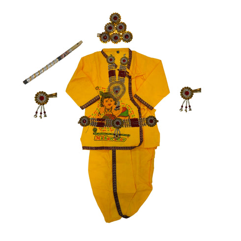 Vasthrlay Krishna Dress for Baby Set