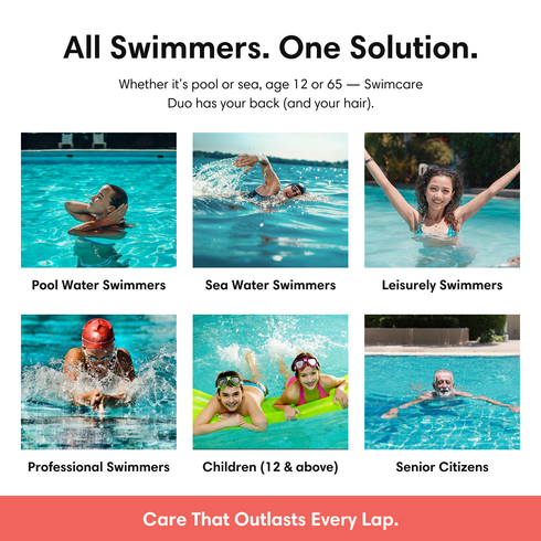 Theearthcollective in Swimmers Hair Care Duo Pre Swim & Post Swim Hair Protection Chlorine Salt Water & Damage Repair