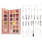 Praush Omni Nude Eyeshadow Palette + Eye Brush Set (15 pcs) Bundle