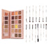 Praush Omni Nude Eyeshadow Palette + Eye Brush Set (15 pcs) Bundle