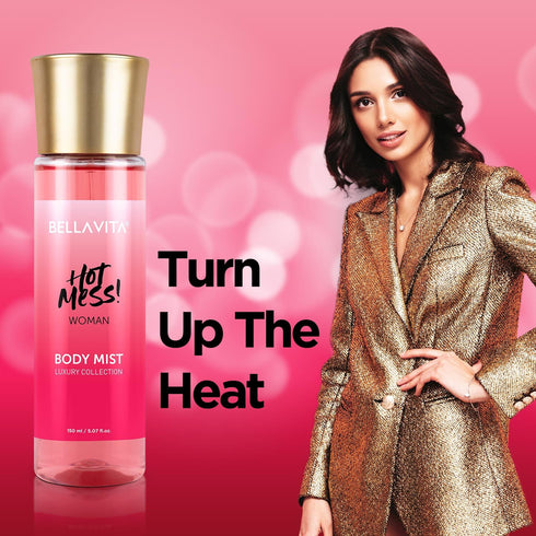 Bella Vita Luxury Hot Mess Woman Body Spray Mist - 150ml