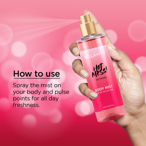 Bella Vita Luxury Hot Mess Woman Body Spray Mist - 150ml