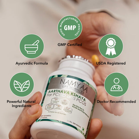 Namyaa Skincare Aarthava Kshaya PCOD and PCOS Tablets