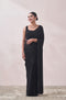 Mohey Black Self Design Saree
