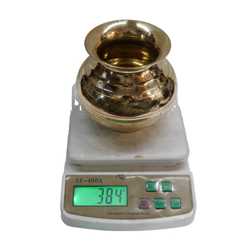 Brass Plain Pooja Lota Kalash 384g Pack of 1