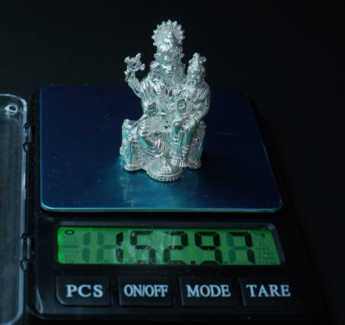 Pure Silver Laxmi Narasimha Swamy 152.97g By Mahita Collections