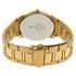 Titan Quartz Analog with Date Champagne Dial Stainless Steel Strap