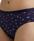 Jockey High Coverage Cotton Hipster With Ultrasoft Exposed Waistband | Dark Prints | Pack of 3