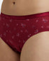Jockey High Coverage Cotton Hipster With Ultrasoft Exposed Waistband | Dark Prints | Pack of 3