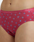 Jockey High Coverage Cotton Hipster With Ultrasoft Exposed Waistband | Dark Prints | Pack of 3