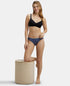 Jockey Medium Coverage Cotton Bikini With Exposed Waistband | Dark Assorted | Pack of 3