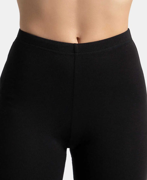 Jockey High Coverage Cotton Shorties With Concealed Waistband | Black