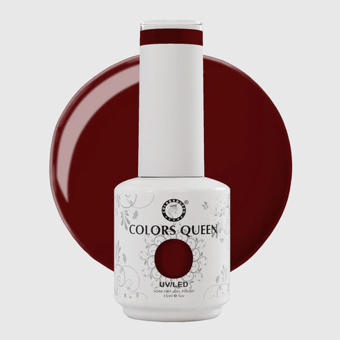 Colors Queen UV LED Soak Off Gel Polish - Red, Maroon & Brown Nail Colors | 15 ML
