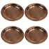 Copper Small Pooja Plate 13g Pack of 4