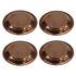 Copper Small Pooja Plate 13g Pack of 4