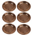 Copper Small Pooja Plate 13g Pack of 6