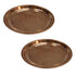 Copper Pooja Thali Plate 23g Pack of 2