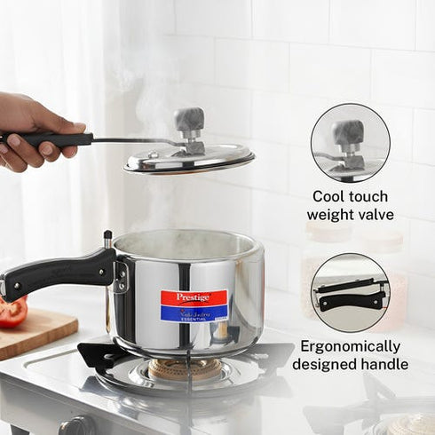 Prestige Nakshatra Essential Svachh Stainless Steel Pressure Cooker 2.0 L