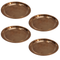 Copper Thali Plate for Pooja 23g Pack of 4