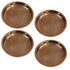 Copper Thali Plate for Pooja 23g Pack of 4