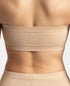 Jockey Wirefree Padded Micro Touch Nylon Stretch Bandeau Bra with Removable Pads and Detachable Transparent Straps - Light Skin