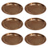 Copper Thali Plate for Pooja 23g Pack of 6