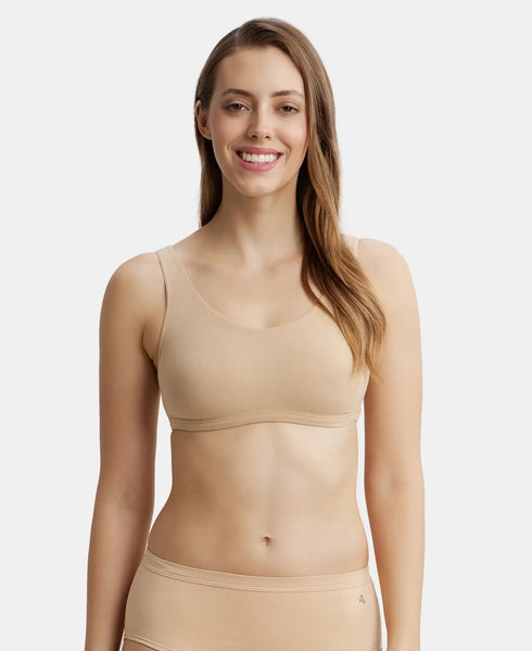 Jockey Women Super Combed Cotton Elastane Slip On Lounge Bra