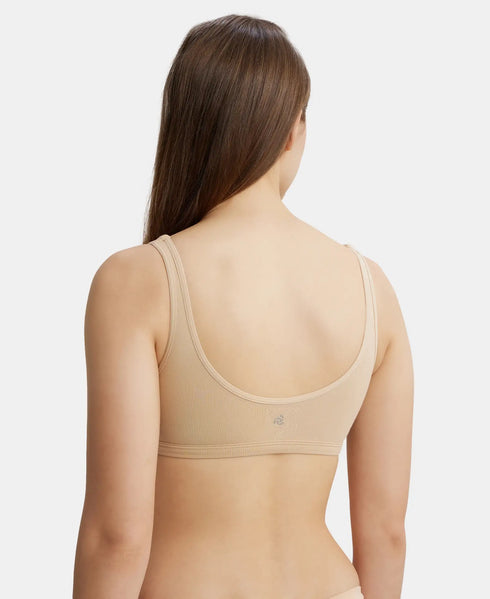 Jockey Cotton Stretch Slip On Lounge Bra With StayFresh Treatment - Light Skin