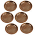Copper Thali Plate for Pooja 23g Pack of 6