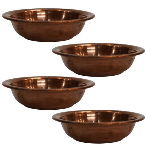 Copper Small Bowl for Pooja 15g Pack of 4