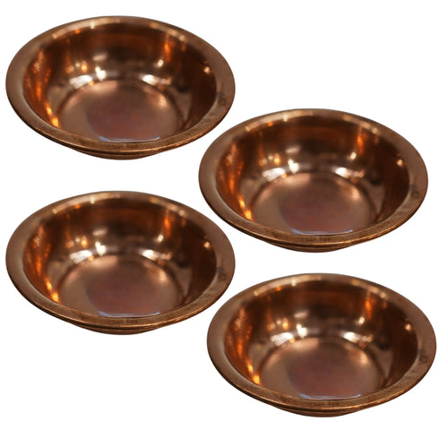 Copper Small Bowl for Pooja 15g Pack of 4